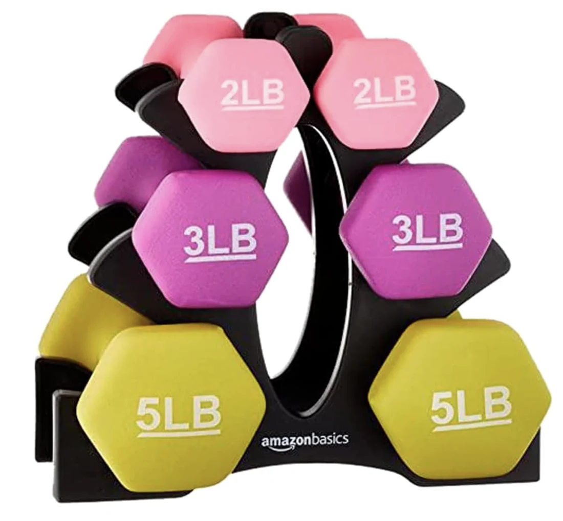 Product image of Amazon Basics Neoprene Dumbbells